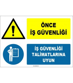 EF1508 - Önce İş Güvenliği, İş güvenliği talimatlarına uyun