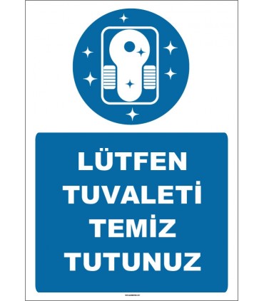 EF1527  - Lütfen Tuvaleti Temiz Tutunuz
