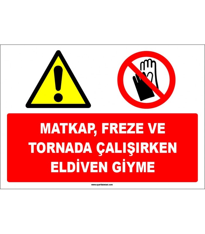 EF1557 - Matkap, Freze ve Tornada Çalışırken Eldiven Giyme