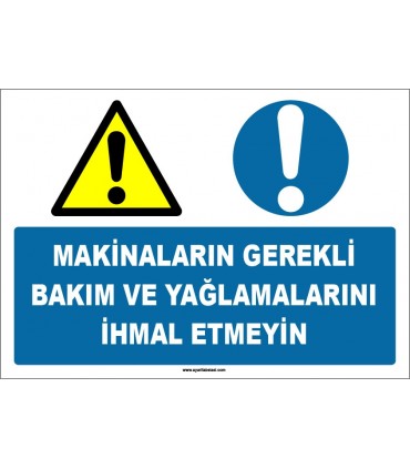 EF1567 - Makinaların Gerekli Bakım ve Yağlamalarını İhmal Etmeyin