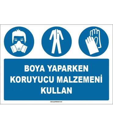 EF1569 - Boya Yaparken Koruyucu Malzemeni Kullan