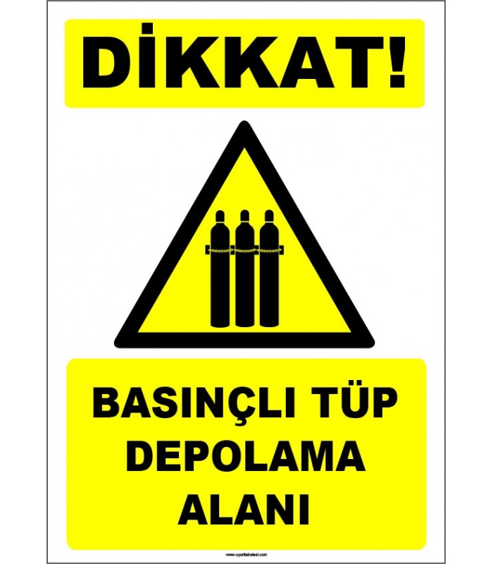 EF1599 - Dikkat Basınçlı Tüp Depolama Alanı