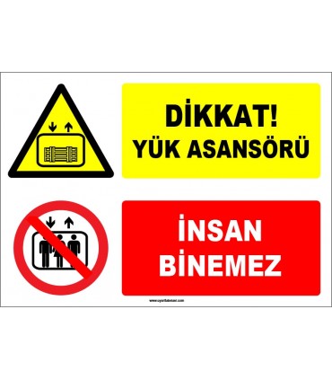 EF1606 - Dikkat! Yük Asansörü, İnsan Binemez