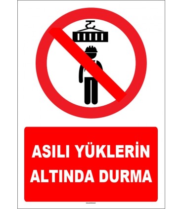 EF1619 - Asılı Yüklerin Altında Durma