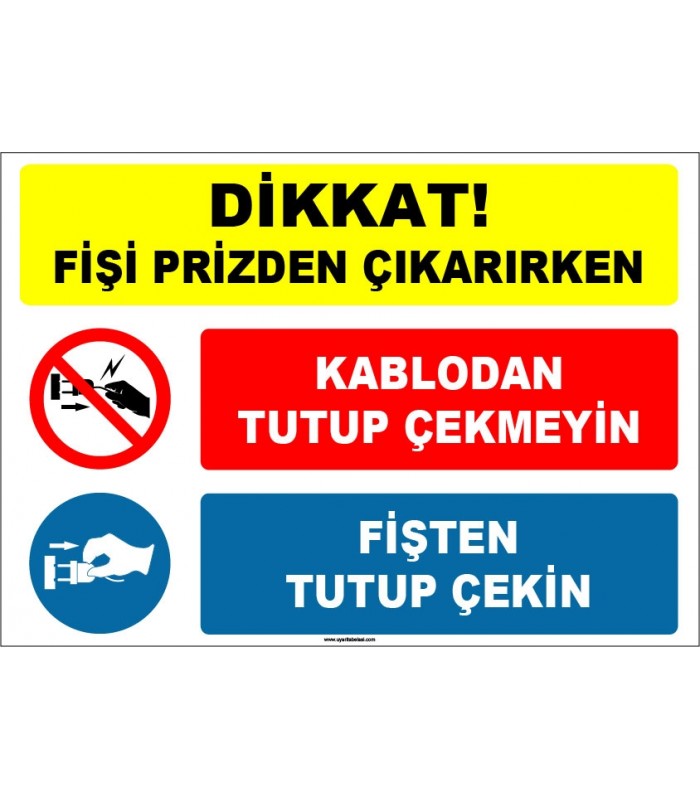 EF1620 - Fişi prizden çıkarırken, kablodan tutup çekmeyin, fişten tutup çekin