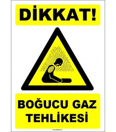 EF1632 - Dikkat! Boğucu Gaz Tehlikesi