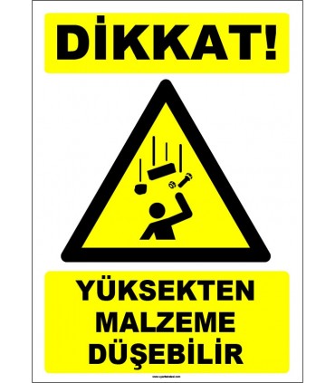 EF1633 - Dikkat yüksekten malzeme düşebilir