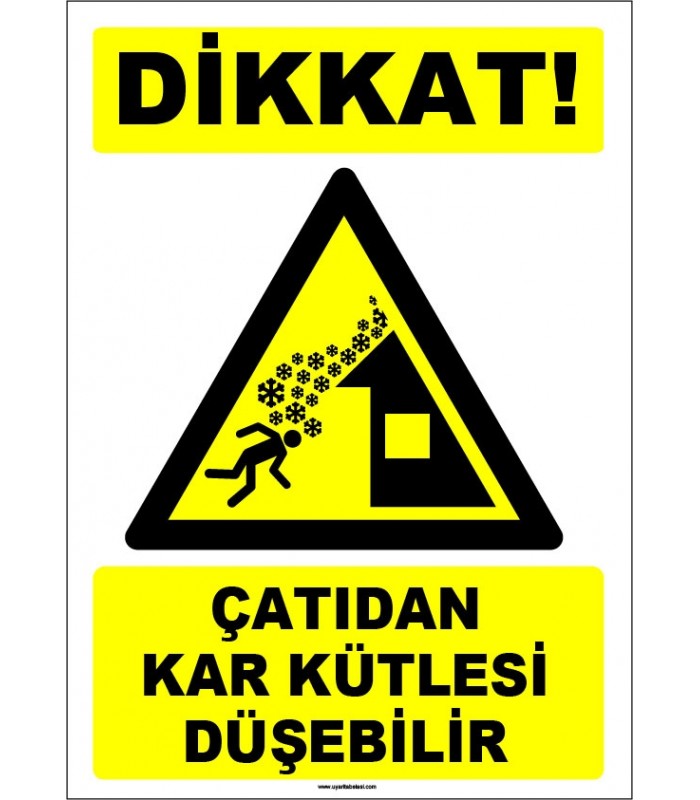 EF1636 - Dikkat! Çatıdan Kar Kütlesi Düşebilir