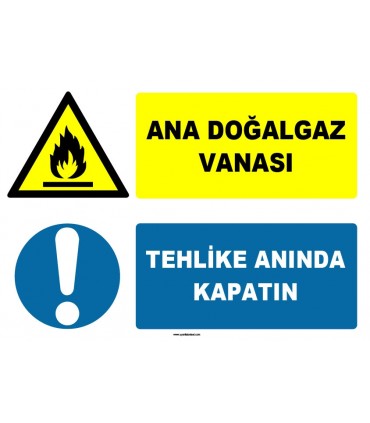 EF1640 - Ana Doğalgaz Vanası, Tehlike Anında Kapatın
