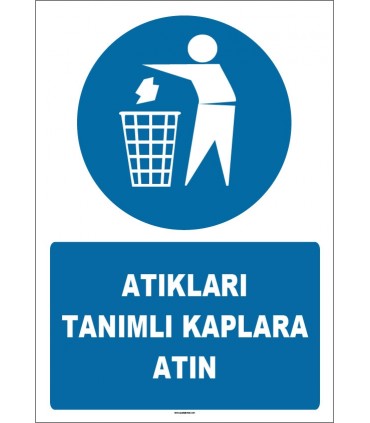 EF1644 - Atıkları tanımlı kaplara atın