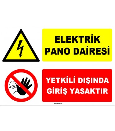 EF1655 - Elektrik Pano Dairesi, Yetkili Dışında Giriş Yasaktır