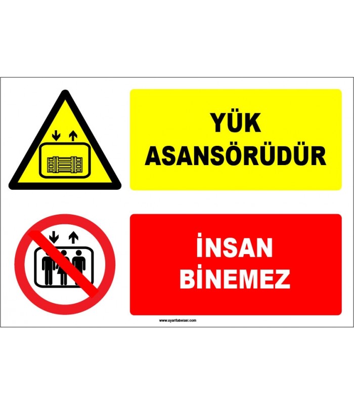 EF1658 - Yük Asansörüdür, İnsan Binemez