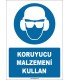 EF1680 - Koruyucu Malzemeni Kullan, Baret, Kulaklık, Gözlük