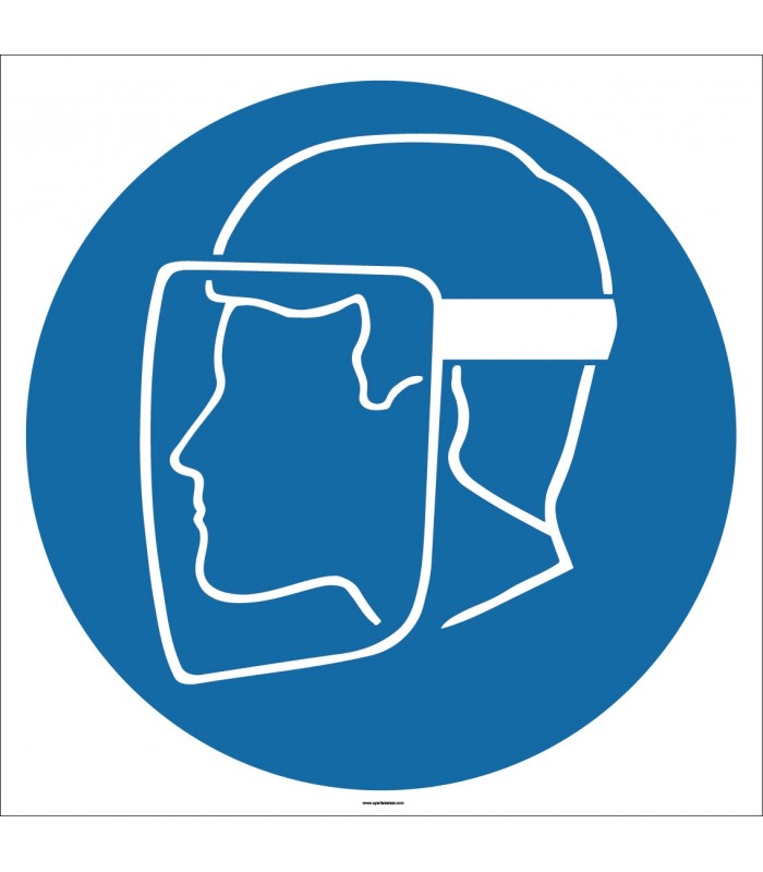 EF1699 - Yüz Siperi İşareti/Levhası/Etiketi