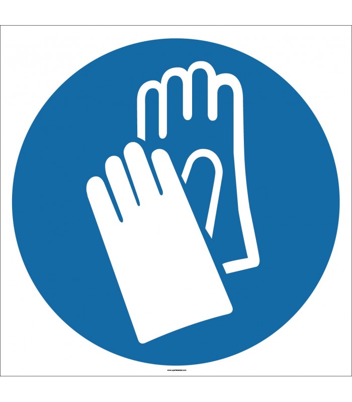 EF1704 - Koruyucu Eldiven İşareti/Levhası/Etiketi