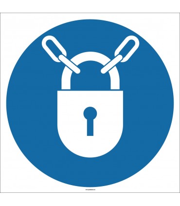 EF1707 - Kilitli Tut İşareti/Levhası/Etiketi