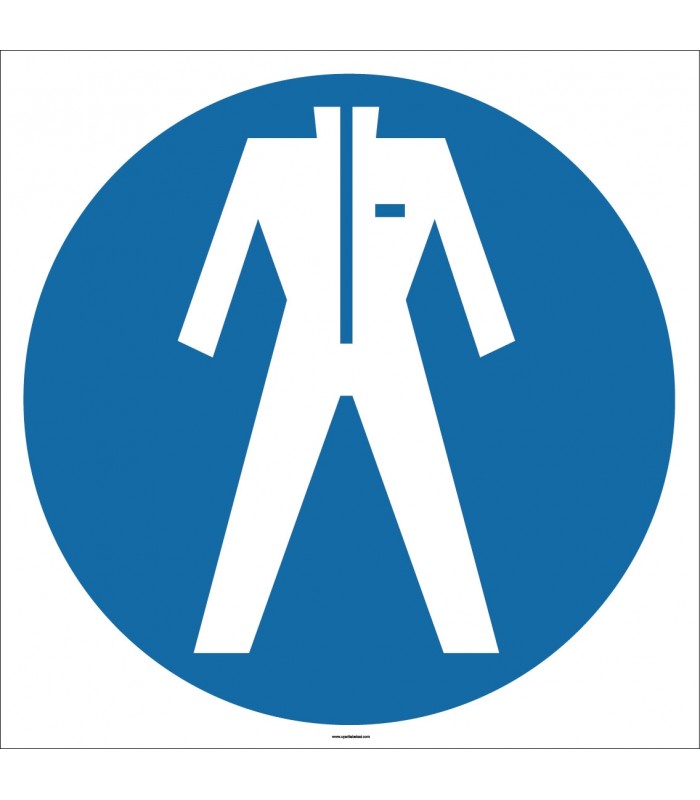 EF1718 - Koruyucu Giysi İşareti/Levhası/Etiketi