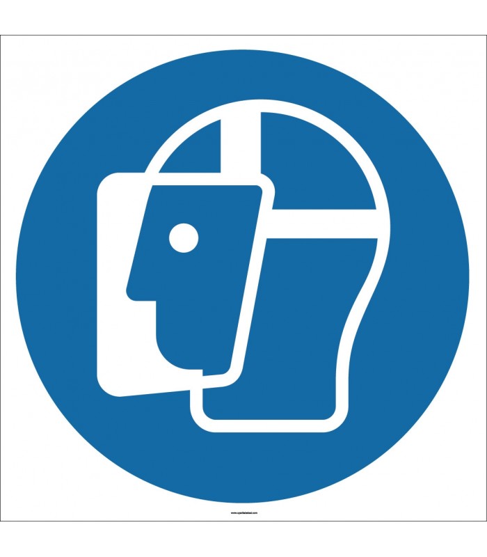 EF1721 - Yüz Siperi İşareti/Levhası/Etiketi