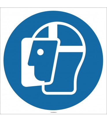 EF1721 - Yüz Siperi İşareti/Levhası/Etiketi