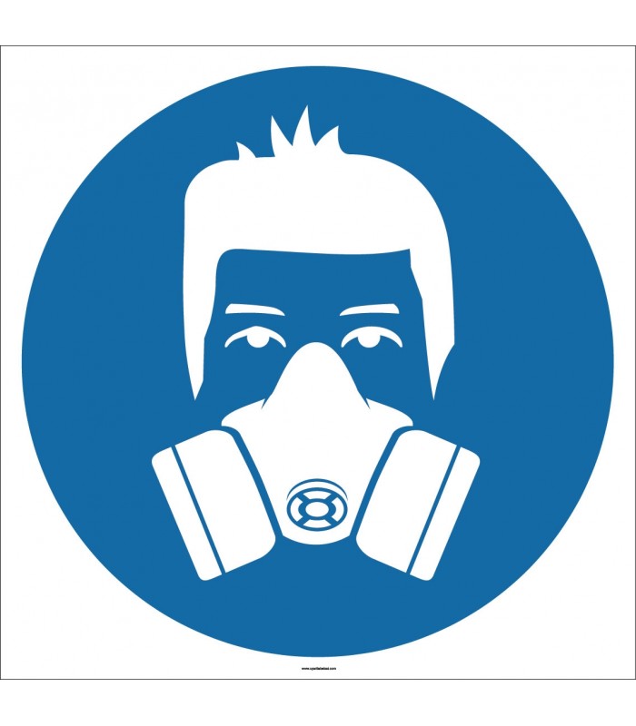 EF1726 - Yarım Yüz Maskesi İşareti/Levhası/Etiketi