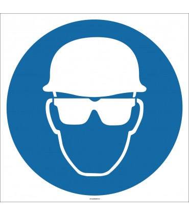 EF1729 - Baret ve Gözlük İşareti/Levhası/Etiketi