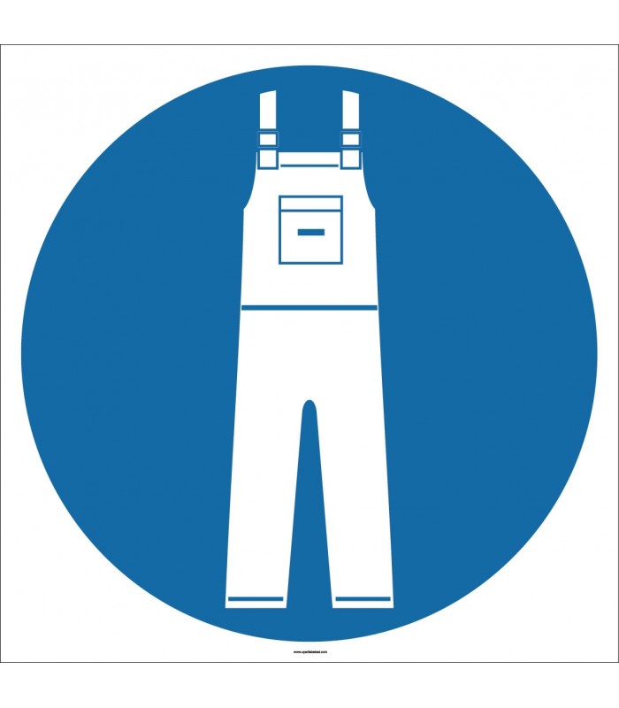 EF1756 - İş Tulumu İşareti/Levhası/Etiketi