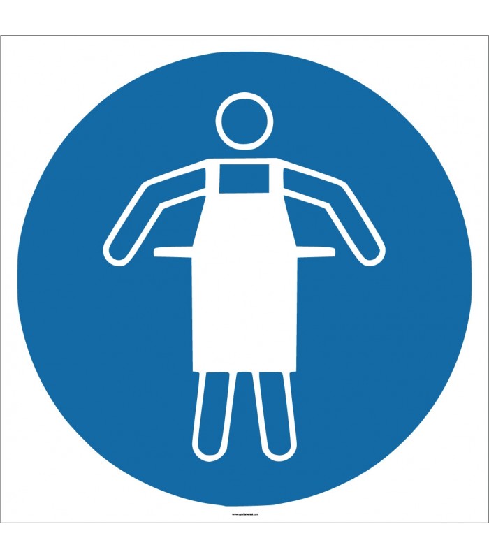 EF1758 - İş Önlüğü İşareti/Levhası/Etiketi