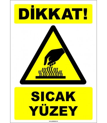 EF1768 - Dikkat! Sıcak Yüzey