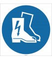 EF1782 - Elektrik Geçirmez Ayakkabı İşareti/Levhası/Etiketi