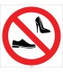 EF1786 - Ayakkabı İle Girilmez İşareti/Levhası/Etiketi