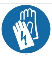 EF1797 - Elektrikçi Eldiveni İşareti/Levhası/Etiketi
