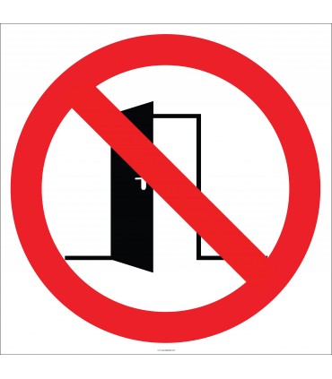 EF1808 - Kapıyı Açık Bırakmayın İşareti/Levhası/Etiketi