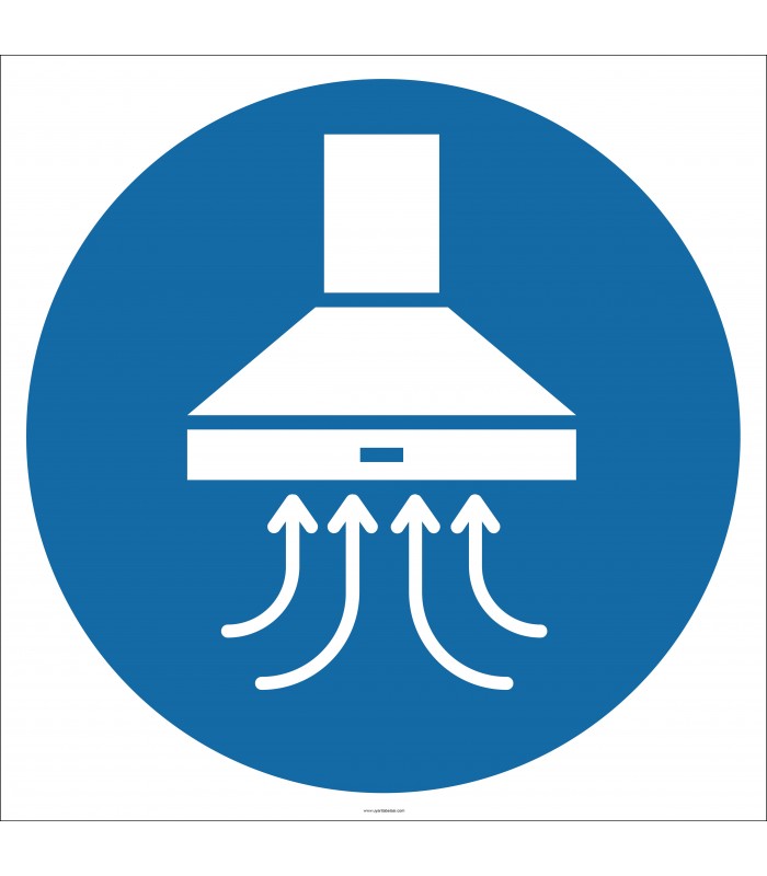 EF1809 - Davlumbaz İşareti/Levhası/Etiketi