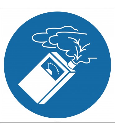 EF1810 - Gaz Ölçüm Cihazı İşareti/Levhası/Etiketi