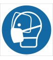 EF1814 - Siperli Maske İşareti/Levhası/Etiketi