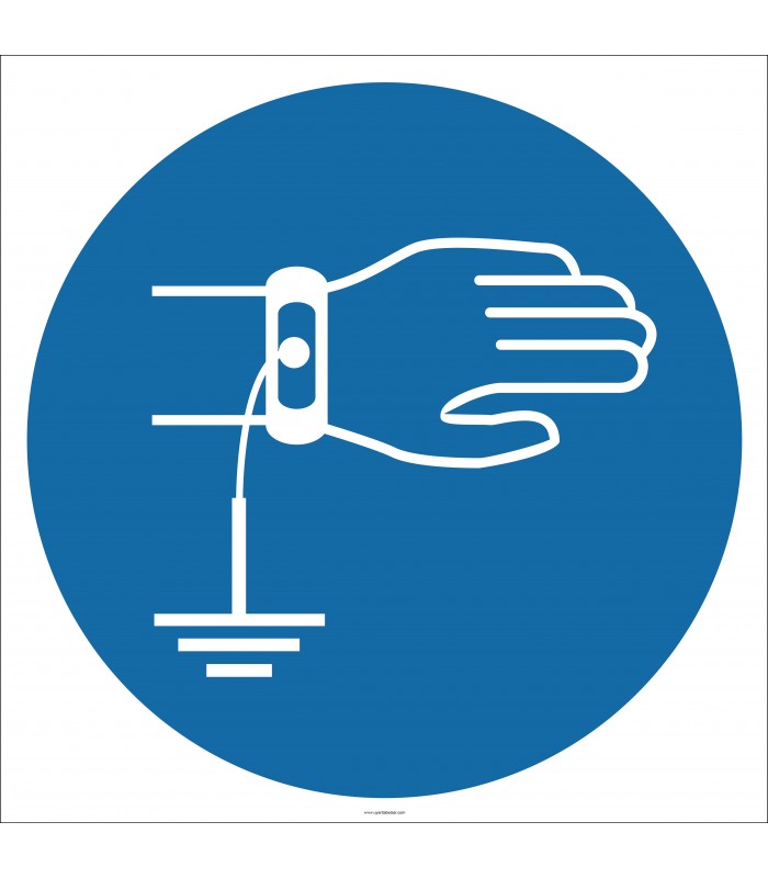 EF1823 - Topraklama Bilekliği İşareti/Levhası/Etiketi