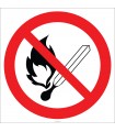 EF1824 - Ateş Yakmak Yasaktır İşareti/Levhası/Etiketi