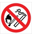 EF1828 - Sigara İçmek ve Ateş Yakmak Yasaktır İşareti/Levhası/Etiketi