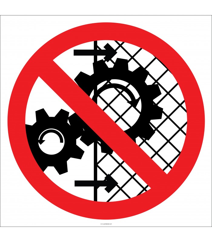 EF1829 - Makina Koruyucularını Çıkarma İşareti/Levhası/Etiketi