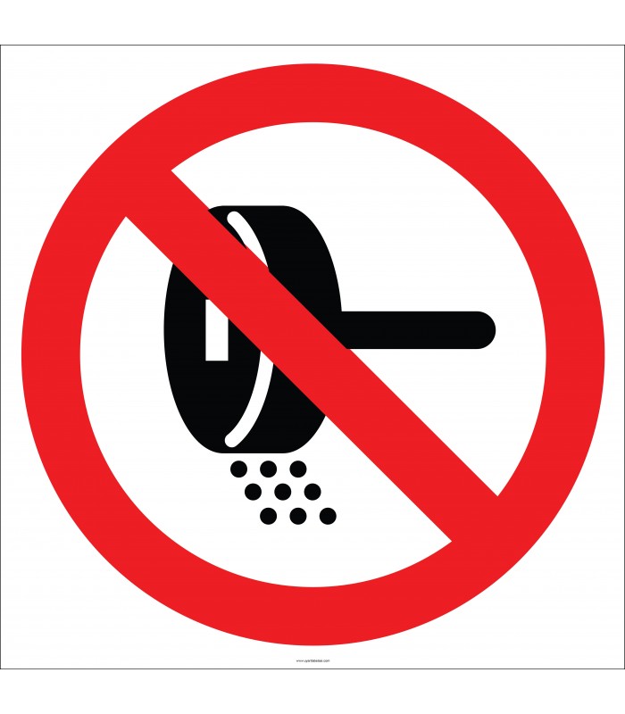 EF1833 - Taşlama Makinasını Korkuluksuz Kullanma İşareti/Levhası/Etiketi