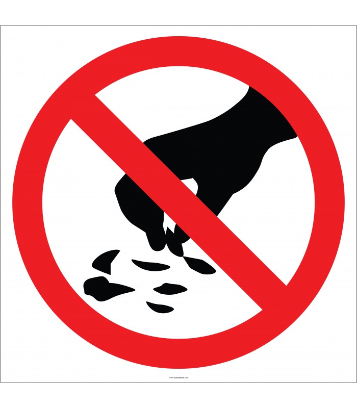 EF1834 - Parçaları Elle Toplama İşareti/Levhası/Etiketi