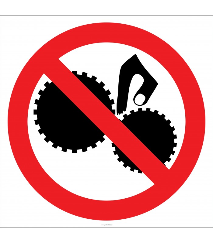 EF1836 - Dönen Parçalara Elini Yaklaştırma İşareti/Levhası/Etiketi