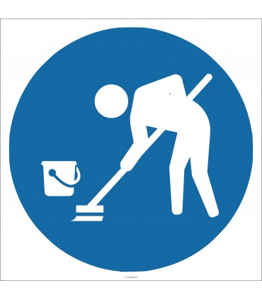 EF1837 - Yer Temizliği İşareti/Levhası/Etiketi