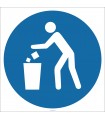 EF1839 - Çöpleri Çöp Kutusuna At İşareti/Levhası/Etiketi