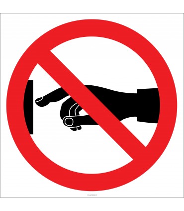 EF1843 - Dokunmak Yasaktır İşareti/Levhası/Etiketi