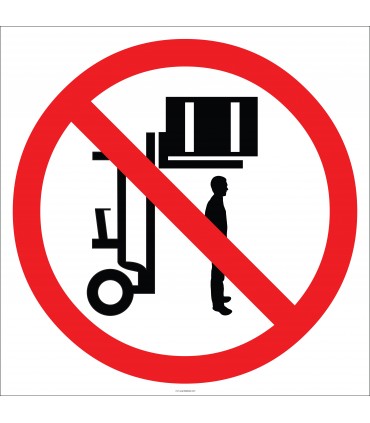 EF1847 - Kaldırılan Yüklerin Altında Durmak Yasaktır İşareti/Levhası/Etiketi