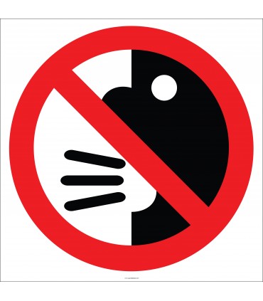 EF1852 - Yüksek Sesle Konuşmak Yasaktır İşareti/Levhası/Etiketi