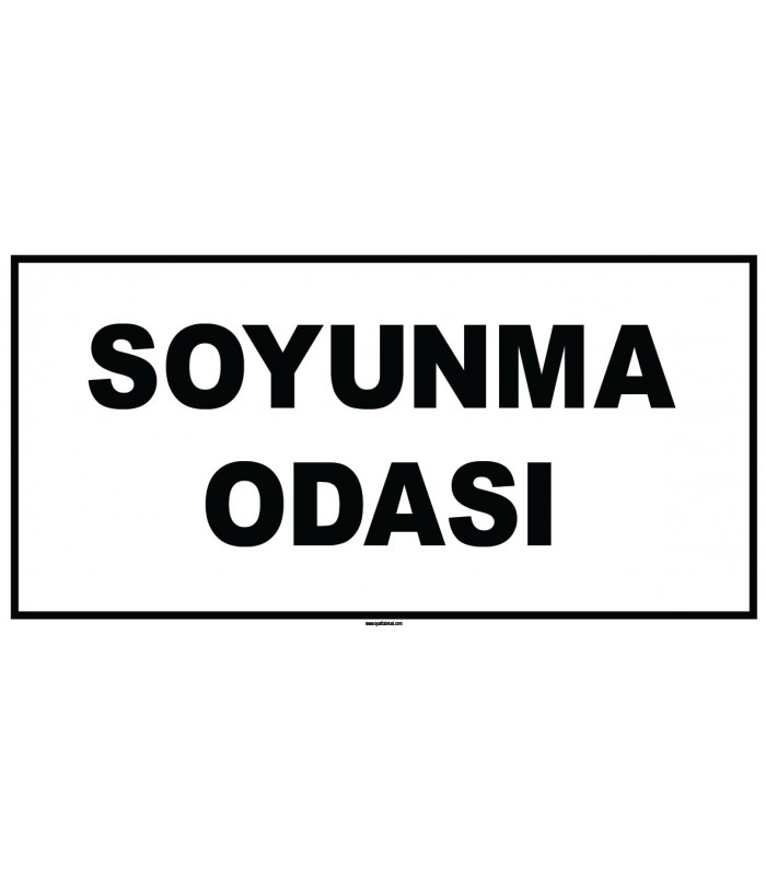 EF1865 - Soyunma Odası Levhası