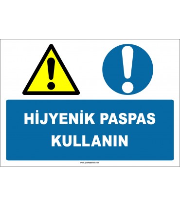 EF1868 - Hijyenik Paspas Kullanın