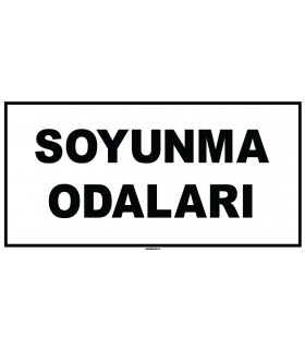 EF1887 - Soyunma Odaları Levhası